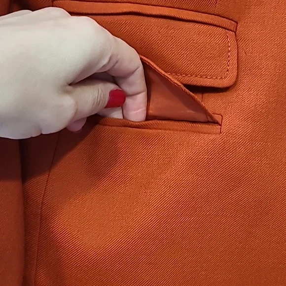 J. Crew Schoolboy Blazer in Burnt Orange Size 8 Comfy Luxury Preppy Academia - Picture 3 of 10